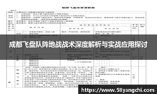 成都飞盘队阵地战战术深度解析与实战应用探讨