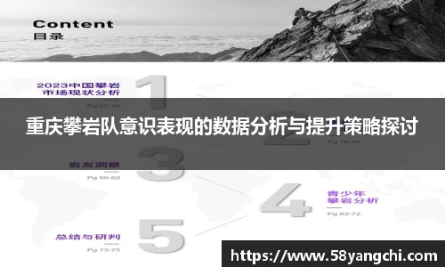 重庆攀岩队意识表现的数据分析与提升策略探讨