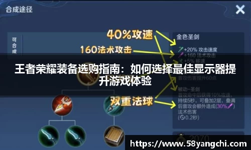王者荣耀装备选购指南：如何选择最佳显示器提升游戏体验